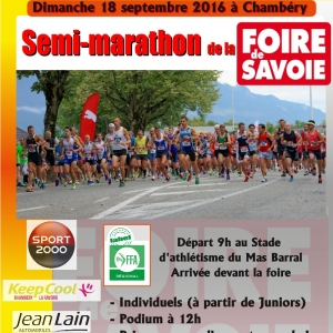 Affiche semi-marathon Foire 2016