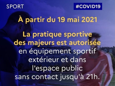 #information-COVID Ministère des Sports et FFA 19 Mai