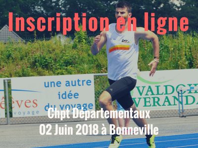 Inscription aux Chpt Départementaux Ca à Ve - Samedi 02 juin à Bonneville