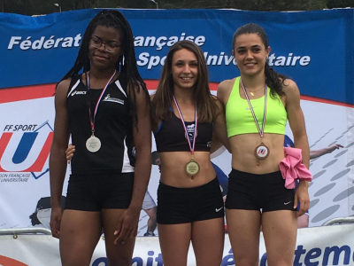 Sofia Khenfar Championne de France Universitaire sur 100m !!!