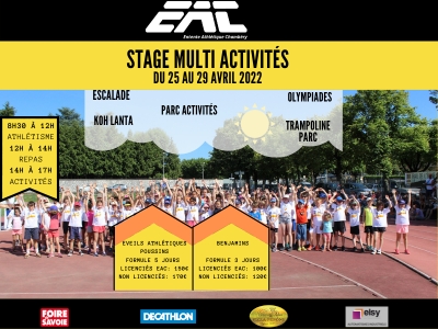 Stage Multi Activités Vacances de Pâques